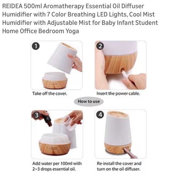 Essential oils diffuser - Picture 3 of 3